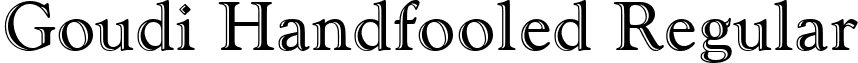 Goudi Handfooled Regular font - GoudiHandfooled.ttf