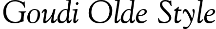 Goudi Olde Style font - GoudiOldeStyleItalic.ttf