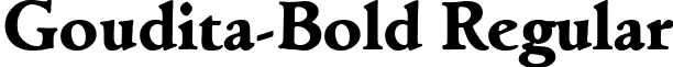 Goudita-Bold Regular font - Goudita-Bold.ttf