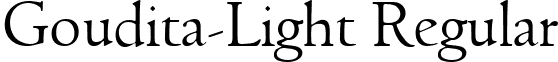 Goudita-Light Regular font - Goudita-Light.ttf