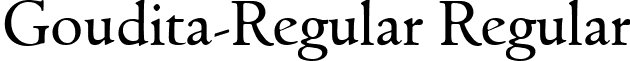 Goudita-Regular Regular font - Goudita-Regular.ttf