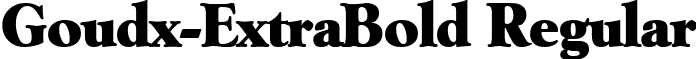 Goudx-ExtraBold Regular font - Goudx-ExtraBold.ttf