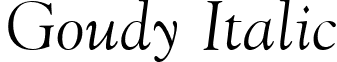 Goudy Italic font - GoudyItalic.ttf