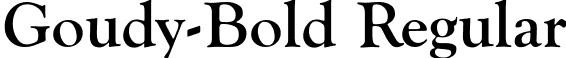 Goudy-Bold Regular font - GOUDYBOL.ttf