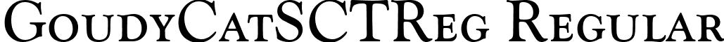 GoudyCatSCTReg Regular font - GoudyCatSCTReg.ttf