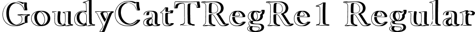 GoudyCatTRegRe1 Regular font - GoudyCatTRegRe1.ttf