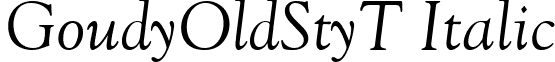 GoudyOldStyT Italic font - GoudyOldStyTItalic.ttf