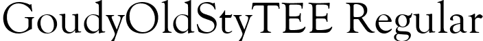 GoudyOldStyTEE Regular font - GE19013T.ttf