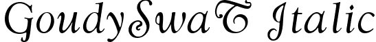 GoudySwaT Italic font - GoudySwaTItalic.ttf