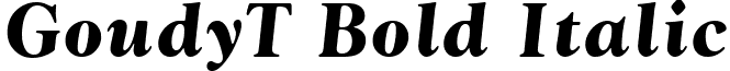 GoudyT Bold Italic font - GoudyTBoldItalic.ttf