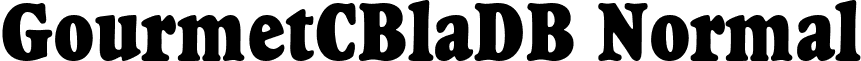 GourmetCBlaDB Normal font - GourmetCBlaDBNormal.ttf