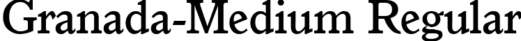 Granada-Medium Regular font - Granada-Medium.ttf