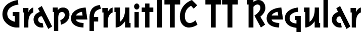 GrapefruitITC TT Regular font - GRAPI.ttf