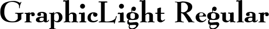 GraphicLight Regular font - graphiclight.ttf