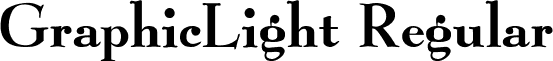 GraphicLight Regular font - GraphicLight2.ttf