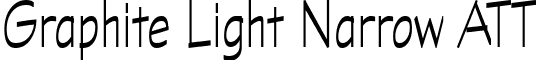 Graphite Light Narrow ATT font - GRAPHLTN.ttf