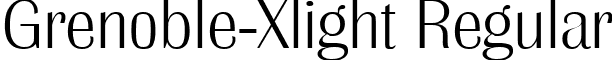 Grenoble-Xlight Regular font - Grenoble-Xlight.ttf