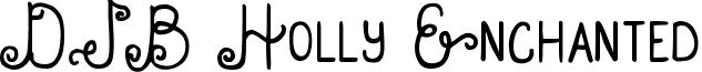 DJB Holly Enchanted font - DJB Holly Enchanted.ttf