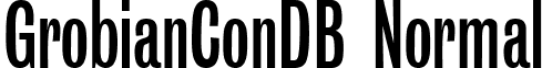 GrobianConDB Normal font - GrobianConDBNormal.ttf