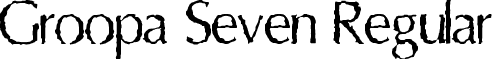 Groopa Seven Regular font - GroopaSeven.ttf