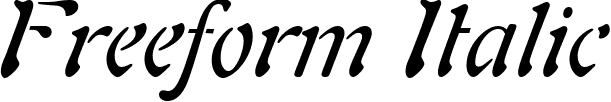 Freeform Italic font - unicode.freefori.ttf