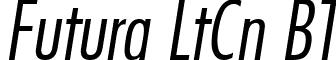 Futura LtCn BT font - FuturaLtCnBTItalic.ttf
