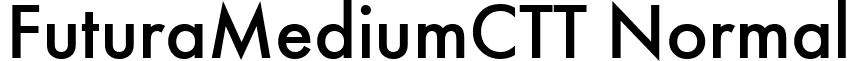 FuturaMediumCTT Normal font - FTR55__C.ttf