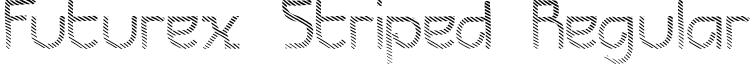 Futurex Striped Regular font - FuturexStriped.ttf