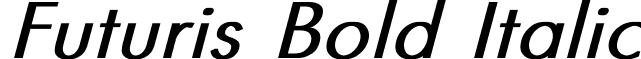 Futuris Bold Italic font - FUTURIS2.ttf