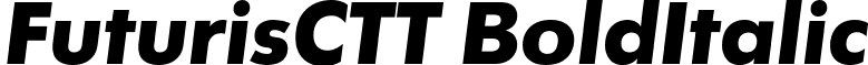 FuturisCTT BoldItalic font - FTX86__C.ttf
