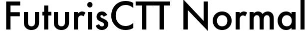 FuturisCTT Normal font - FTX55__C.ttf