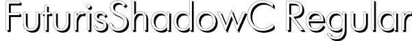 FuturisShadowC Regular font - FuturisShadowC.otf