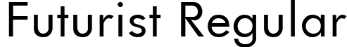 Futurist Regular font - FUTRST.ttf