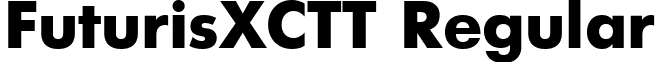 FuturisXCTT Regular font - FTX85__C.ttf