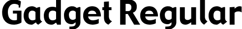 Gadget Regular font - Gadget.ttf
