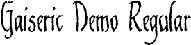 Gaiseric Demo Regular font - GAD.ttf