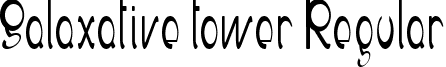 Galaxative tower Regular font - Galaxativetowereval.ttf