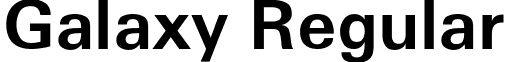 Galaxy Regular font - GALAXY.ttf