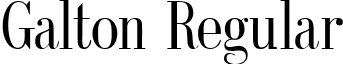 Galton Regular font - Galton.ttf