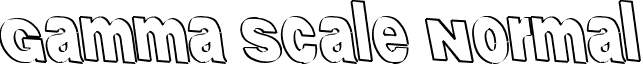 Gamma Scale Normal font - GammaScale.ttf