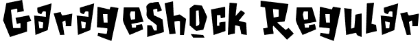 GarageShock Regular font - GarageShock.ttf