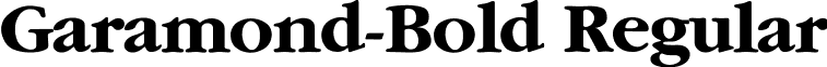 Garamond-Bold Regular font - Garamond-Bold Regular font.ttf