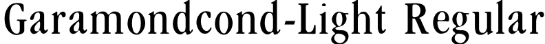 Garamondcond-Light Regular font - GARAMON2.ttf