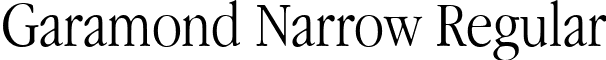 Garamond Narrow Regular font - Garamond Narrow Regular.ttf