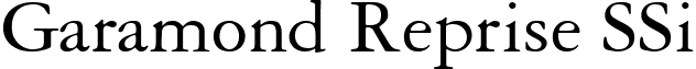 Garamond Reprise SSi font - GaramondRepriseSSi.ttf