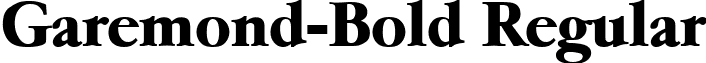 Garemond-Bold Regular font - Garemond-Bold.ttf