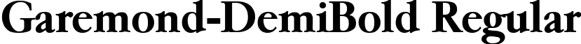 Garemond-DemiBold Regular font - Garemond-DemiBold.ttf