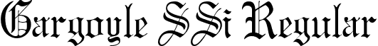 Gargoyle SSi Regular font - GargoyleSSi.ttf