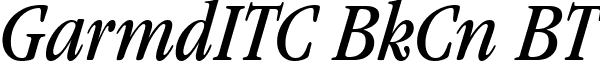 GarmdITC BkCn BT font - GaramondITCBookCondensedItalicBT.ttf
