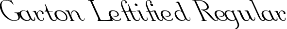 Garton Leftified Regular font - GartonLeftifiedRegular.ttf